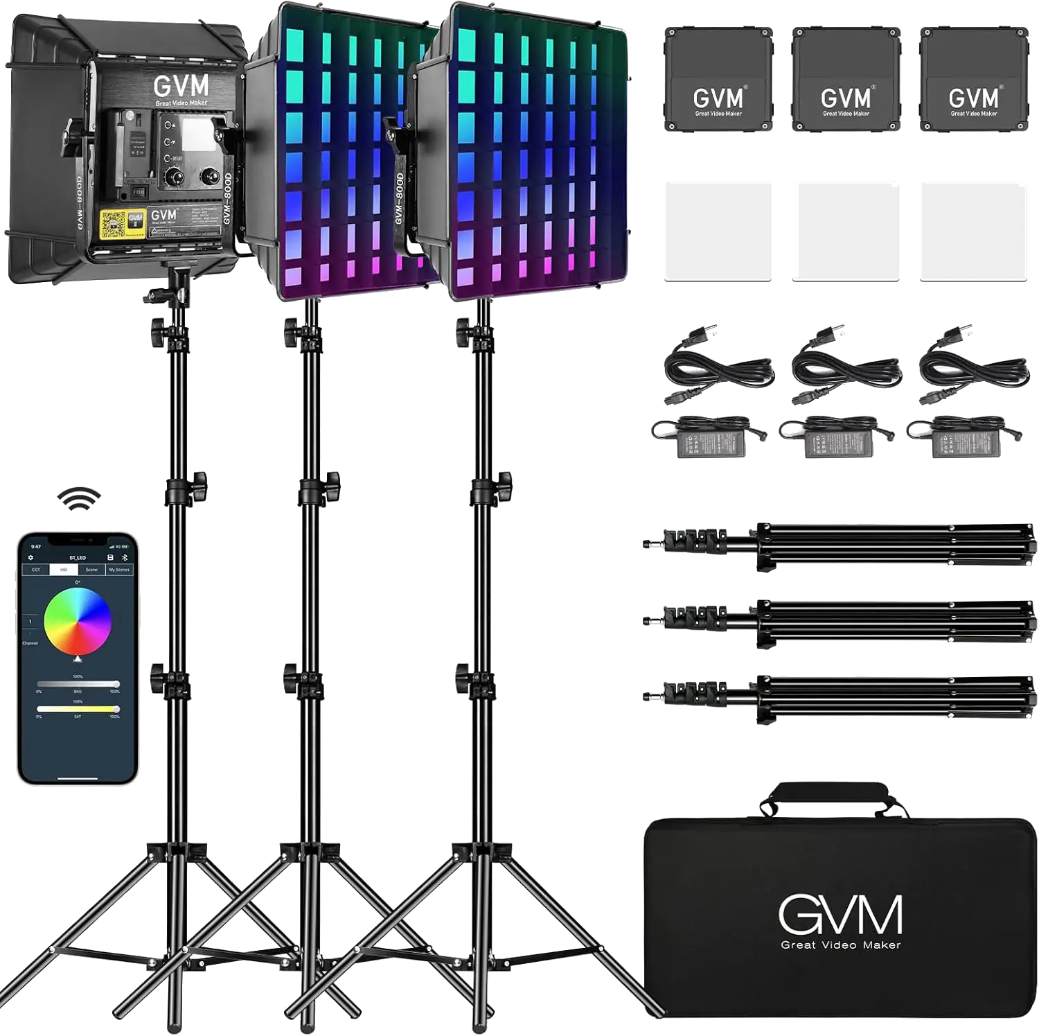 GVM 800D RGB Lighting Kit